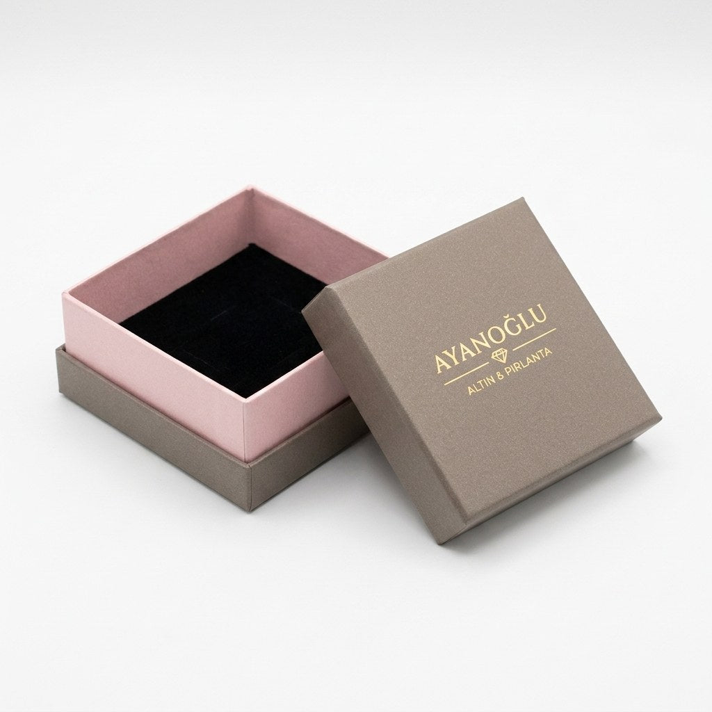 Lamba Tipi Mukavva Takı Kutusu – detay görünümü